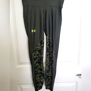 Under Armour Black and Yellow Women's Leggings